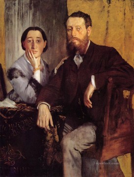 Edgar Degas Painting - Edmond and Therese Morbilli Edgar Degas